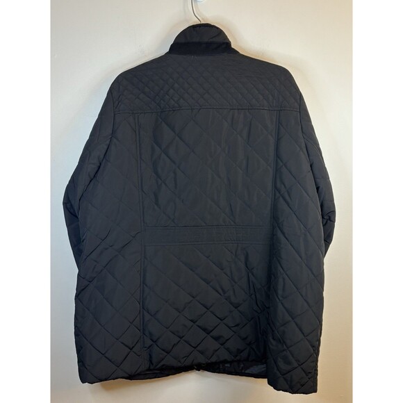 LANDS END Primaloft Quilted Jacket Coat Black Women 24W Insulated Zip Pockets - Picture 3 of 15